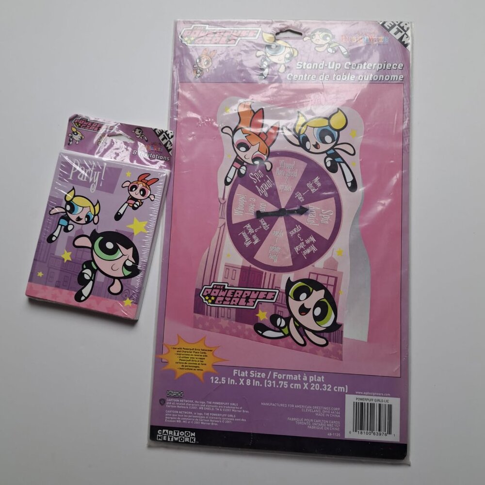 Powerpuffs girls party invitation decoration center piece game by Designware NEW